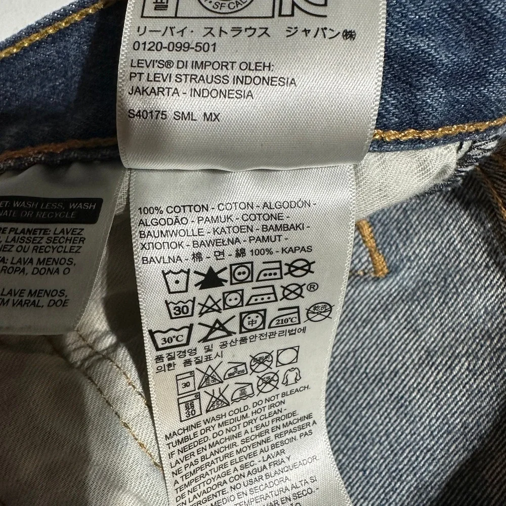 Levi's 501 Jeans Mens W38 L33‎ Button Fly Blue Denim Straight Leg
